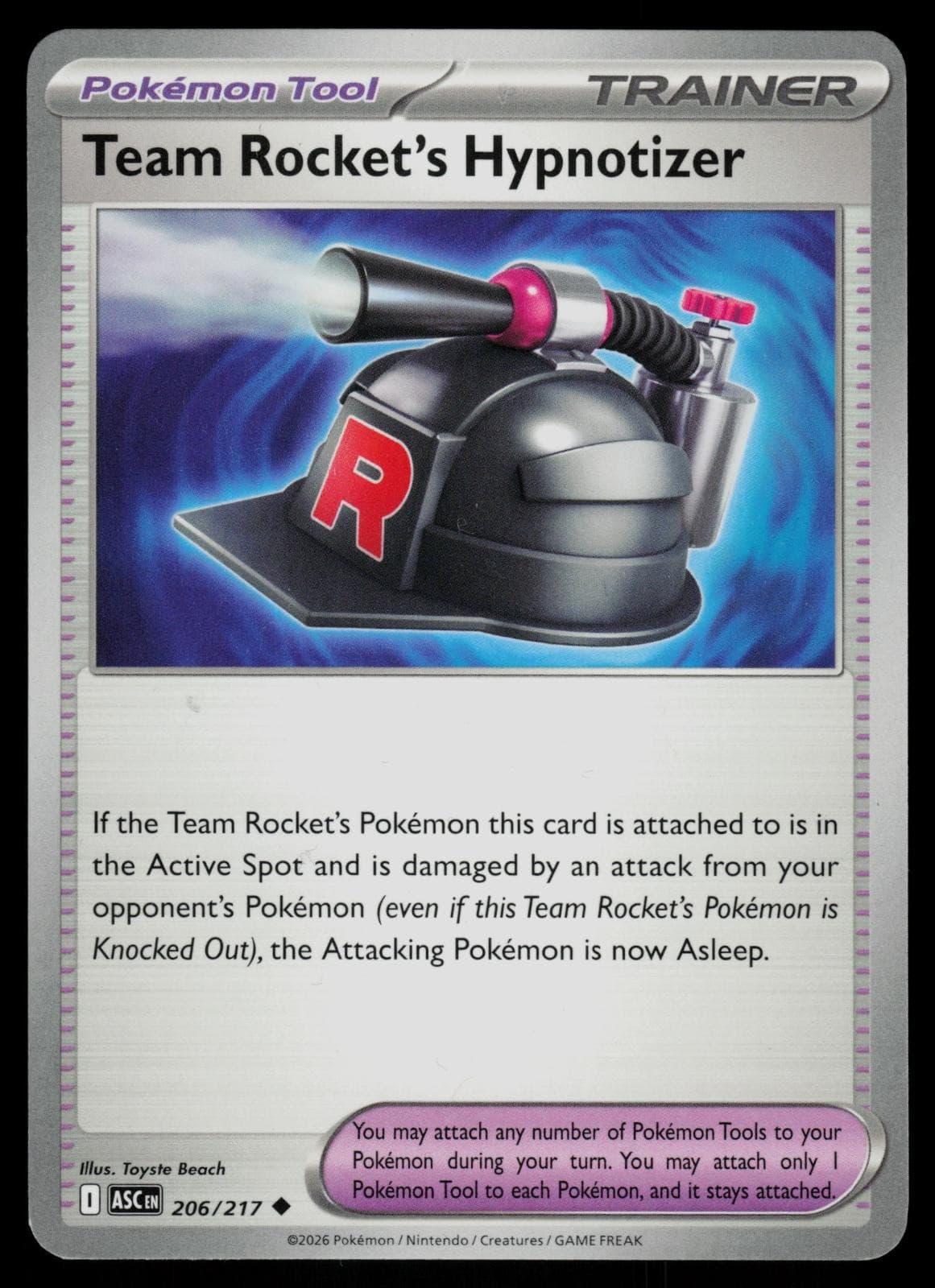 Team Rocket's Hypnotizer 206/217 Uncommon - Pokemon Ascended Heroes