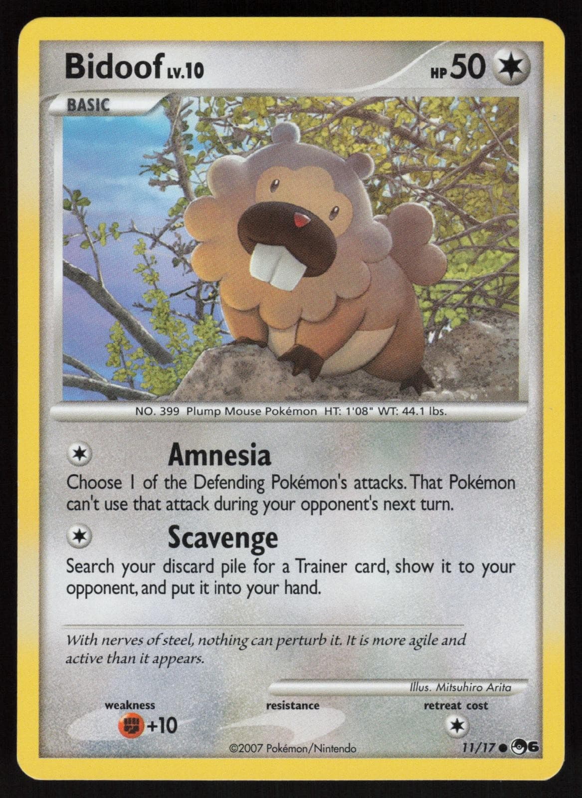 Bidoof 11/17 POP Series 6 Common POKEMON