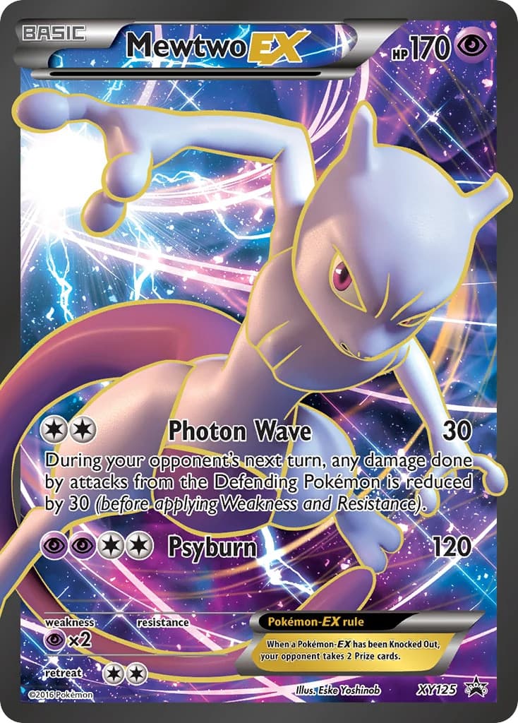 Pokemon Mewtwo EX XY: Black Star Promos XY125 Holofoil MP XY Promos Promo