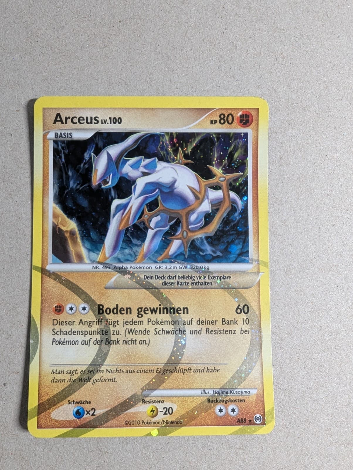 POKEMON Arceus Lv. 100 AR8 Holo - Promo - Deutsch