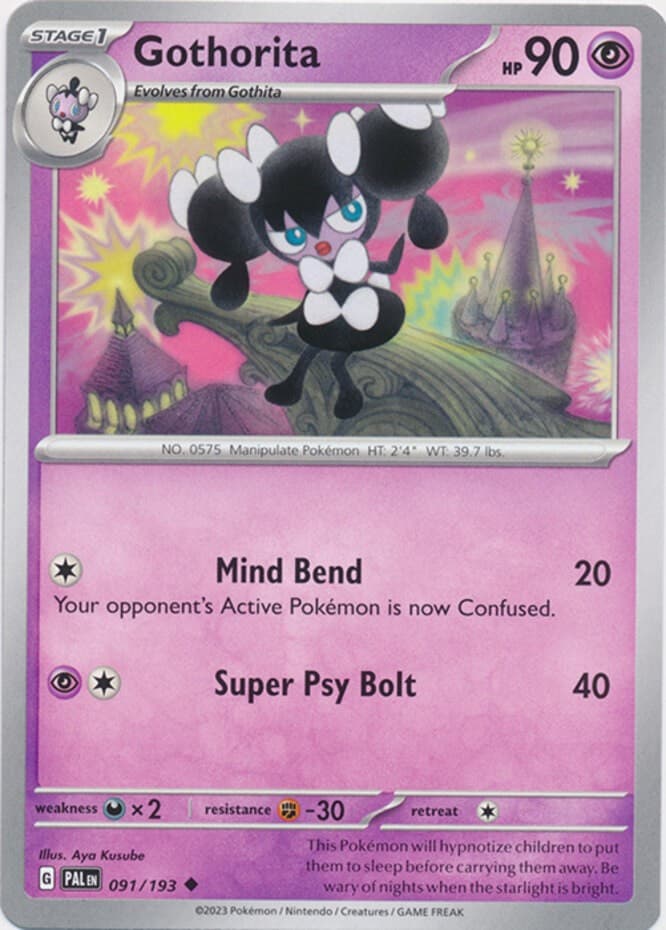 Gothorita - 091/193 - Uncommon (Near Mint) Paldea Evolved - Psychic Pokémon
