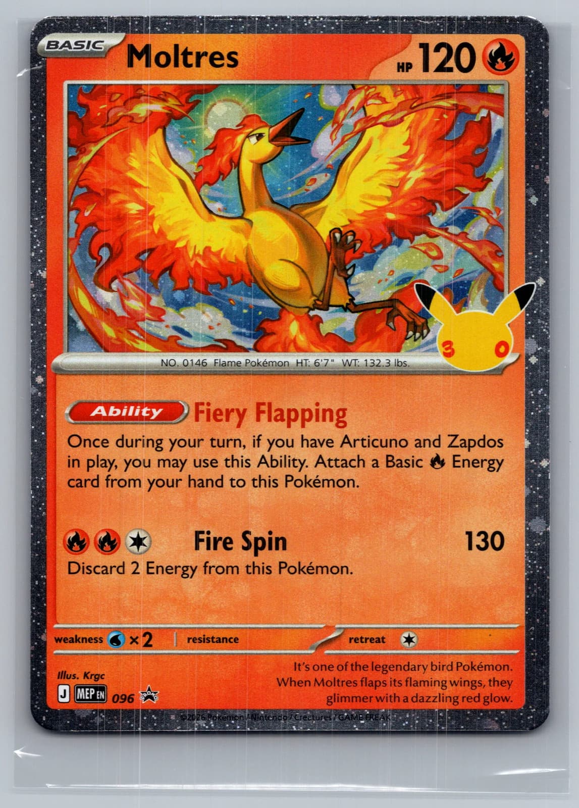 Moltres #096 Mega Evolution Pokemon TCG