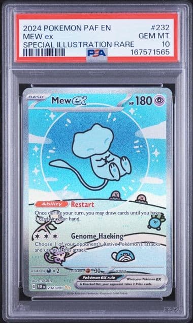 Pokemon Mew ex Paldean Fates Special Illustration Rare #232 PSA 10 Gem Mint