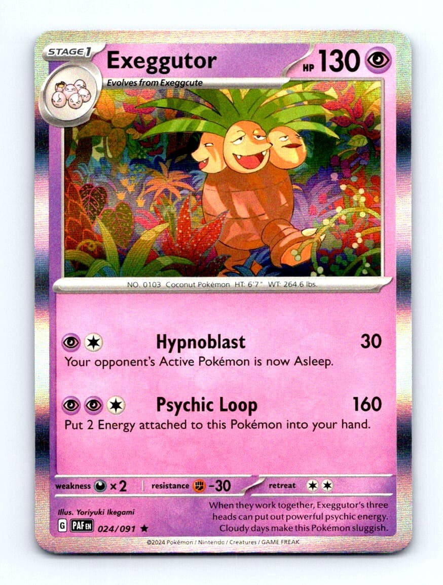 #24 2024 Paldean Fates ^ Exeggutor HOLO RARE