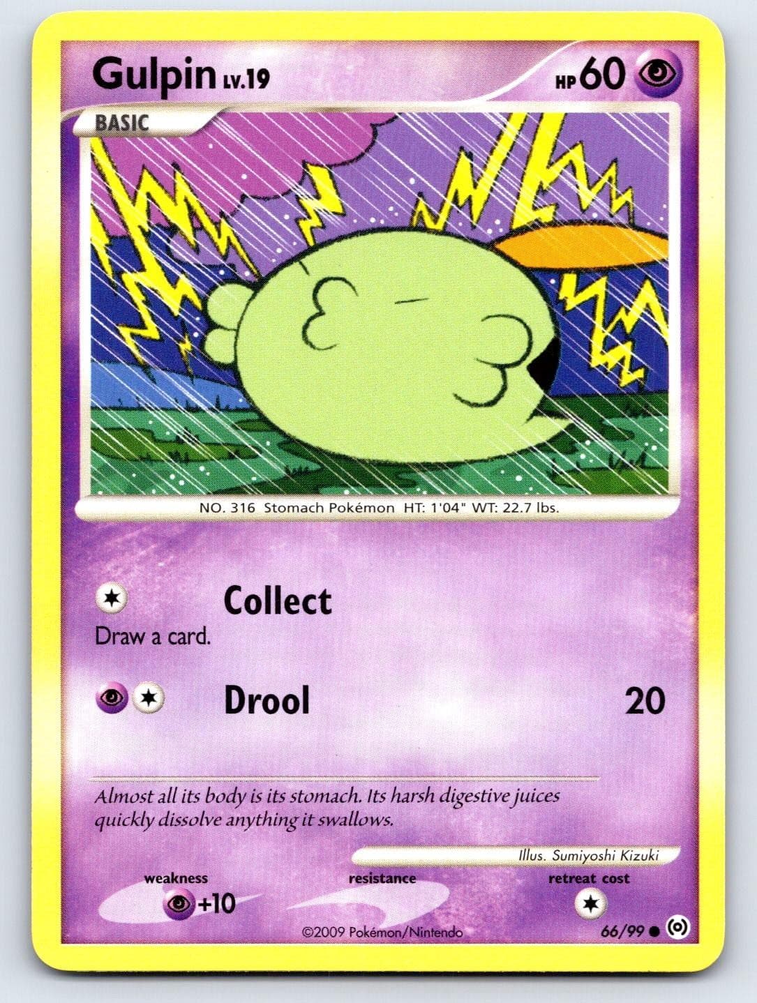 Gulpin 66/99 Common Arceus Pokemon