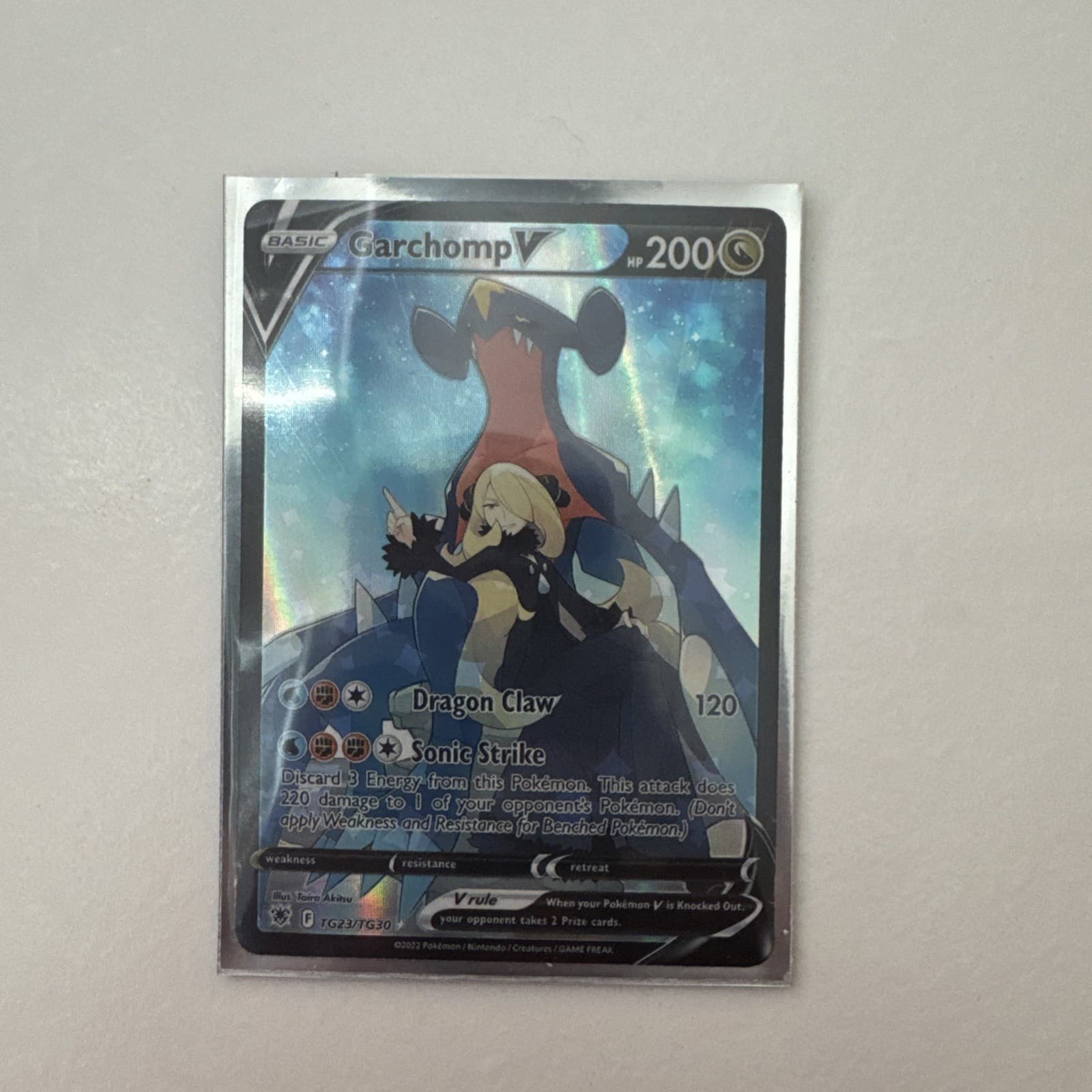 Garchomp V TG23/TG30 Swsh10: Astral Radiance Trainer Gallery Holo