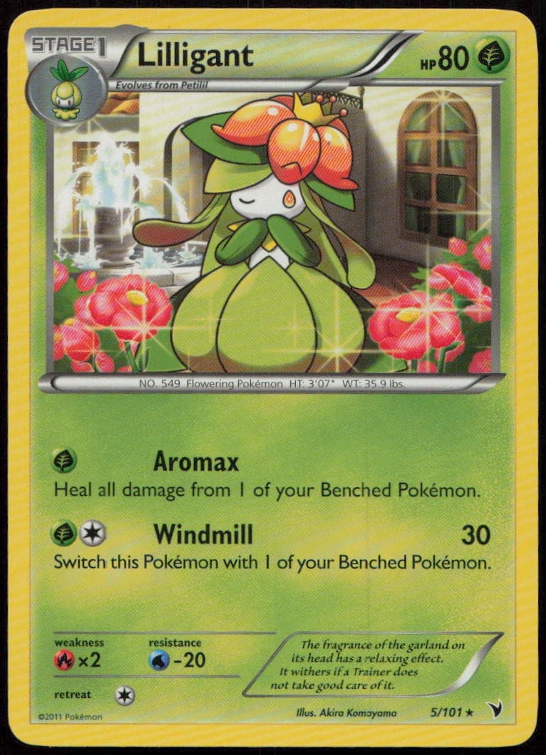Lilligant 5/101 LP Noble Victories Rare Pokemon