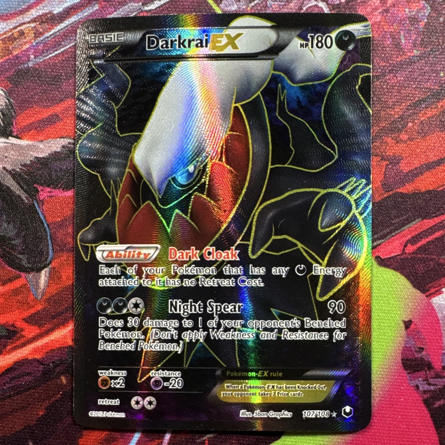 The Pokémon Company Darkrai EX 107/108 Dark Explorers UR Full Art Holo ENG