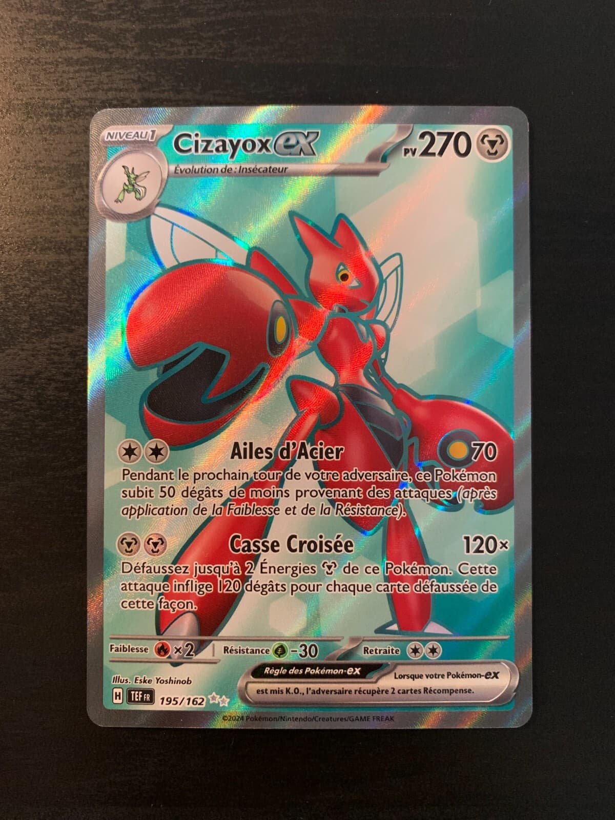 Carte Pokémon : Cizayox EX 195/162 Forces Temporelles Française NEUF