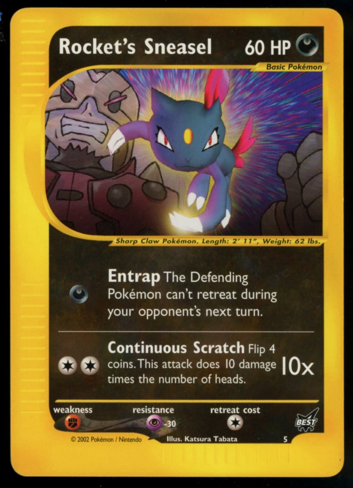 Pokemon - Best of Game - Promo - Rocket's Sneasel - #5