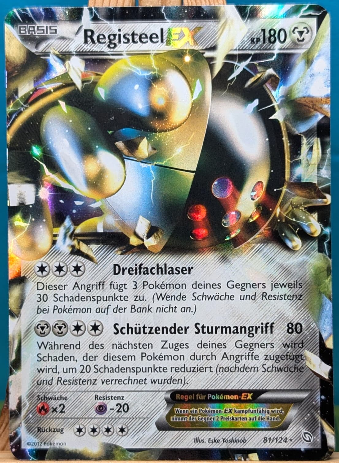 POKEMON - Hoheit der Drachen - Registeel EX - 81/124 - deutsch