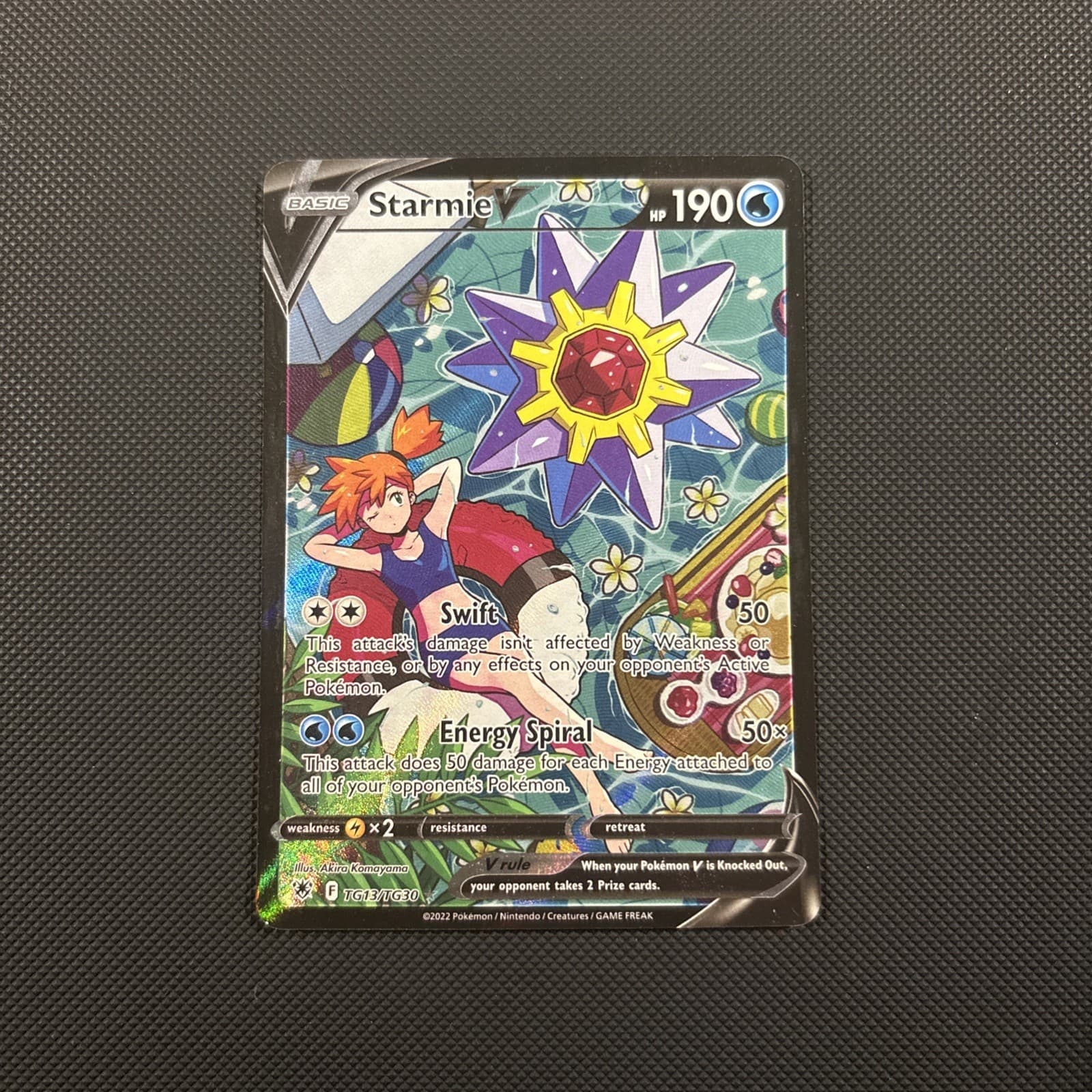 2022 Starmie V TG13/TG30 Swsh10: Astral Radiance Trainer Gallery Holo Pokemon
