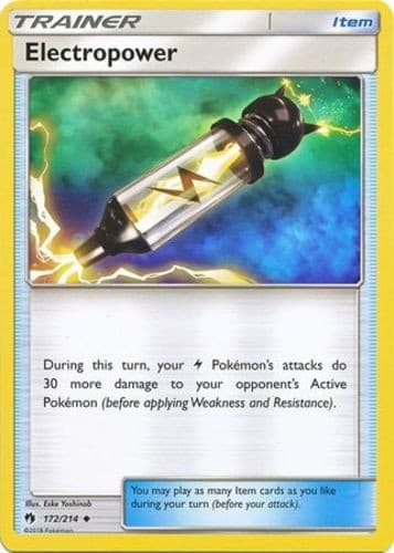 Electropower - 172/214 - Uncommon (Hp) Lost Thunder - Trainer - Item Pokémon
