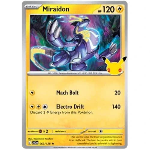 Miraidon 062/128 30th Celebration Holo