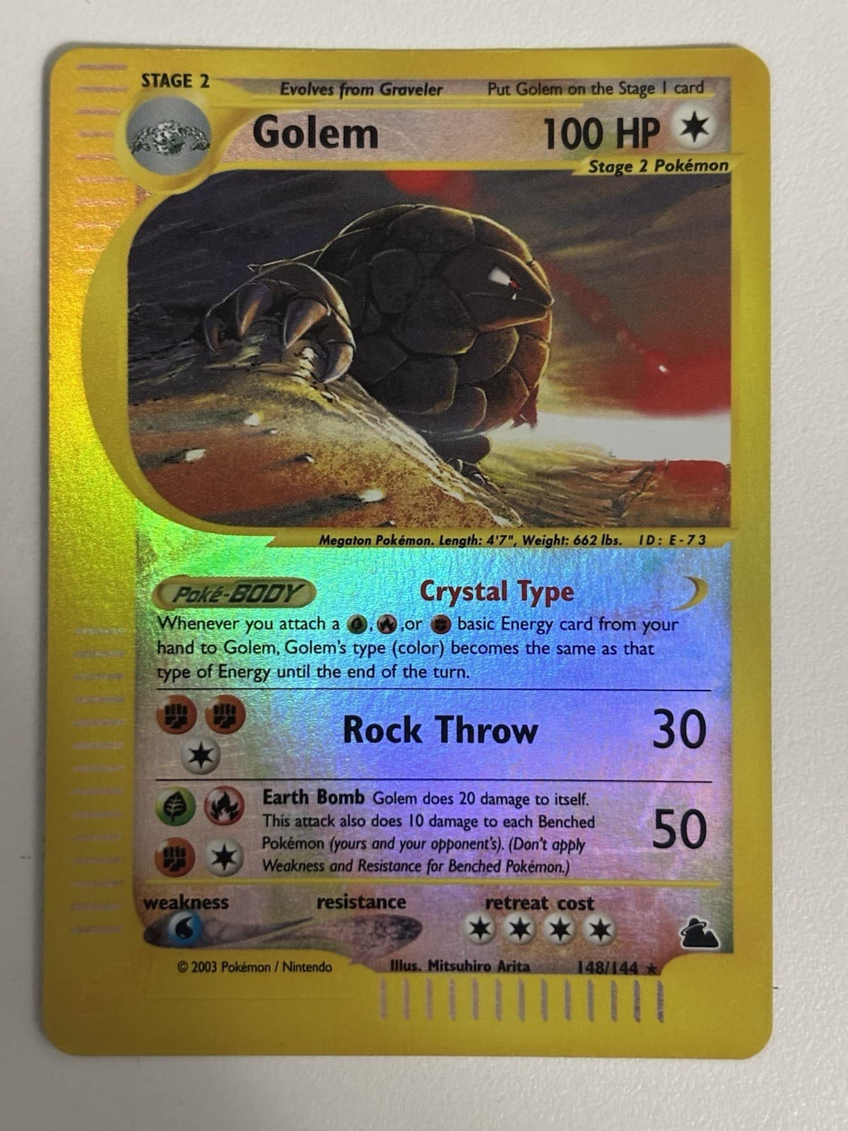 Golem 148/144 Skyridge Reverse Holo