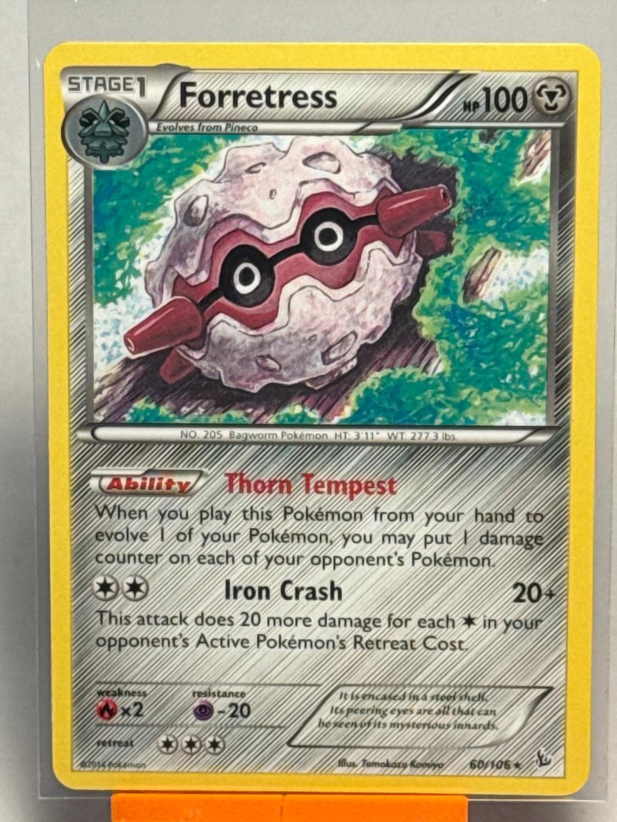 Forretress 60/106 Rare Flashfire Pokemon Lightly Played