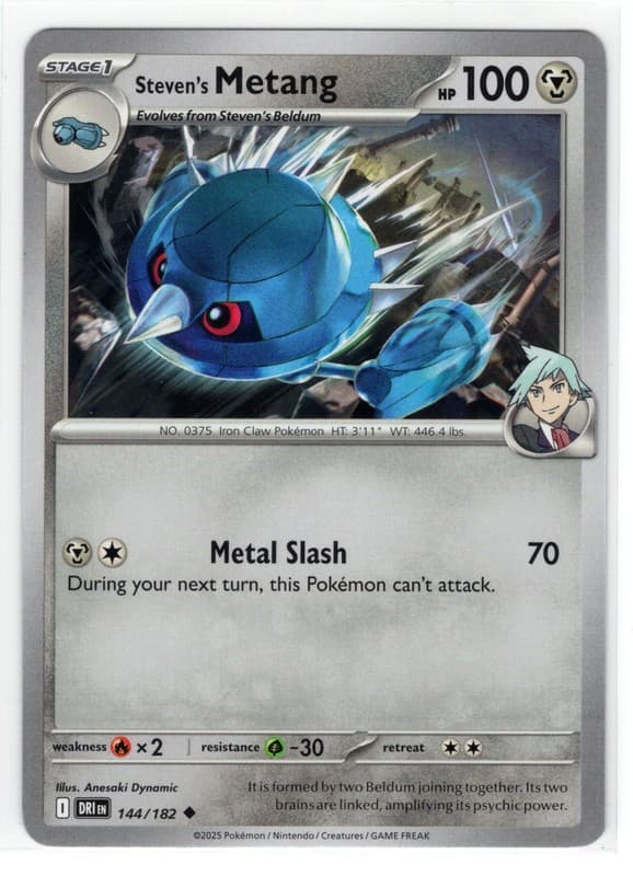 Pokemon Destined Rivals - 144/182 Steven's Metang