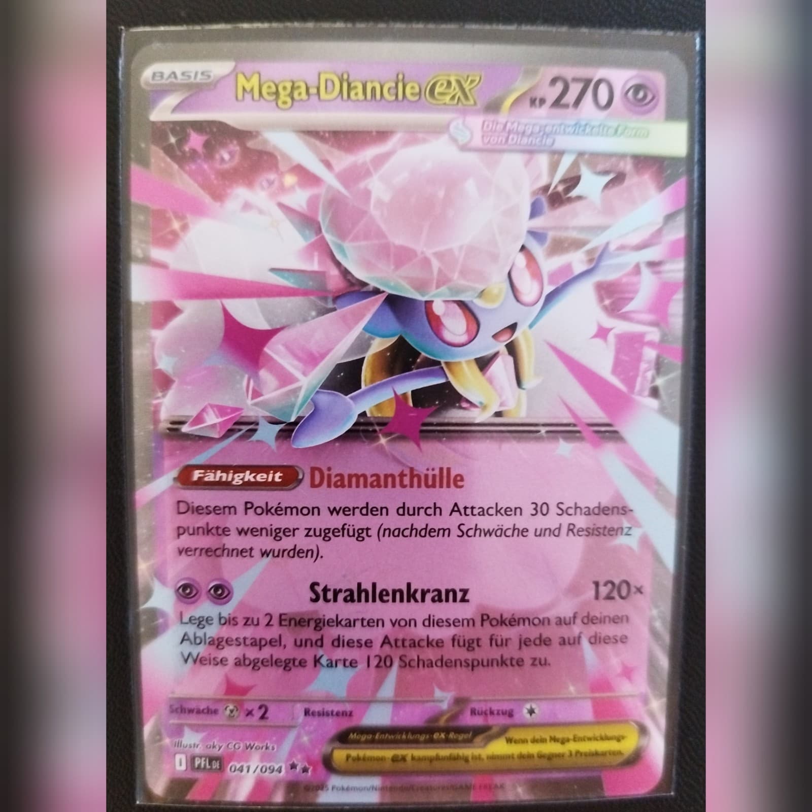 Pokemon Karte * Mega-Diancie Ex 41/94 * Fatale Flammen * Deutsch * Near Mint *