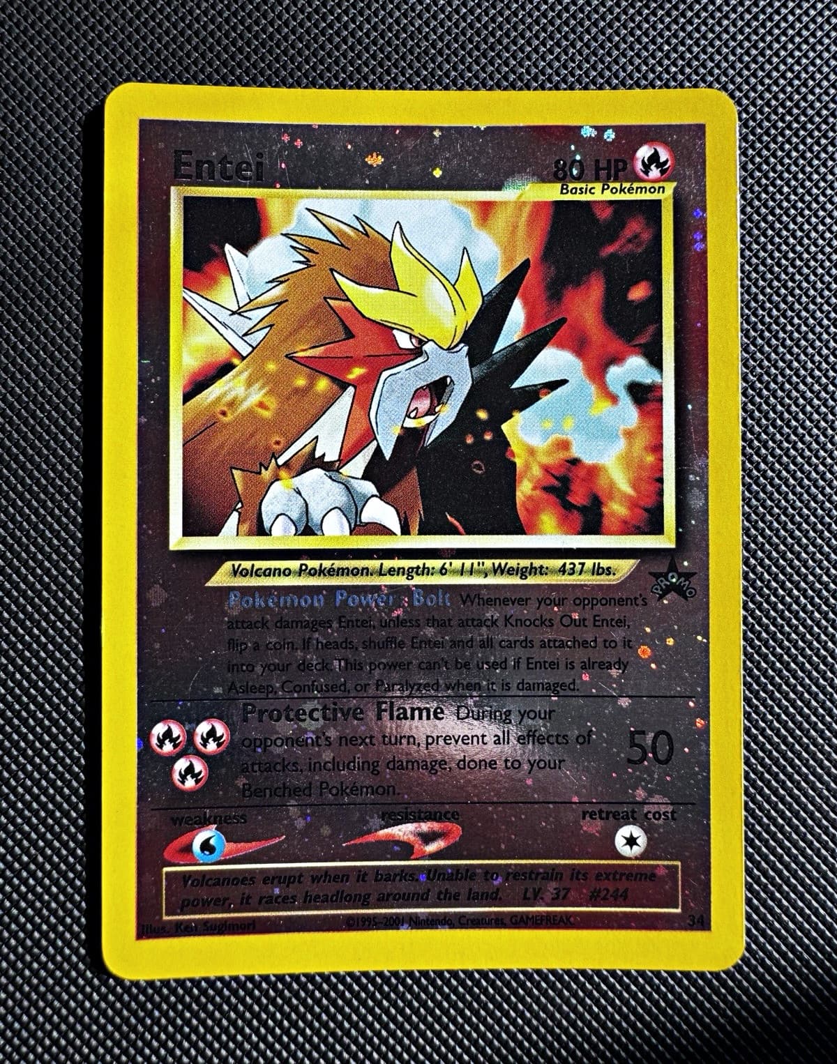 Pokemon Entei 34 Wizards Black Star Promos Holo Promo English 2001 80HP