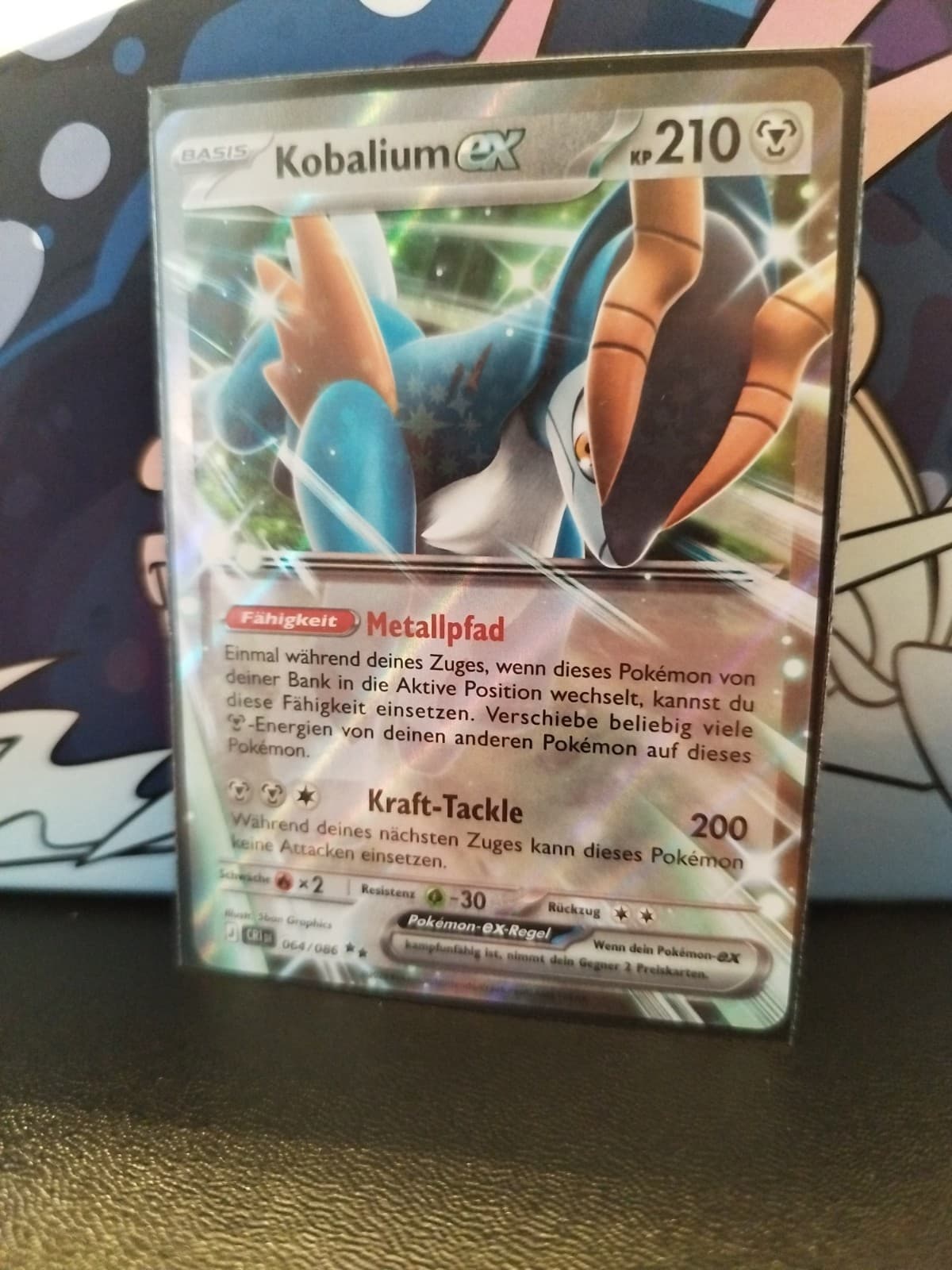 Pokemon Karte * Wachsendes Chaos * Kobalium EX * 64/86 Deutsch Near Mint 