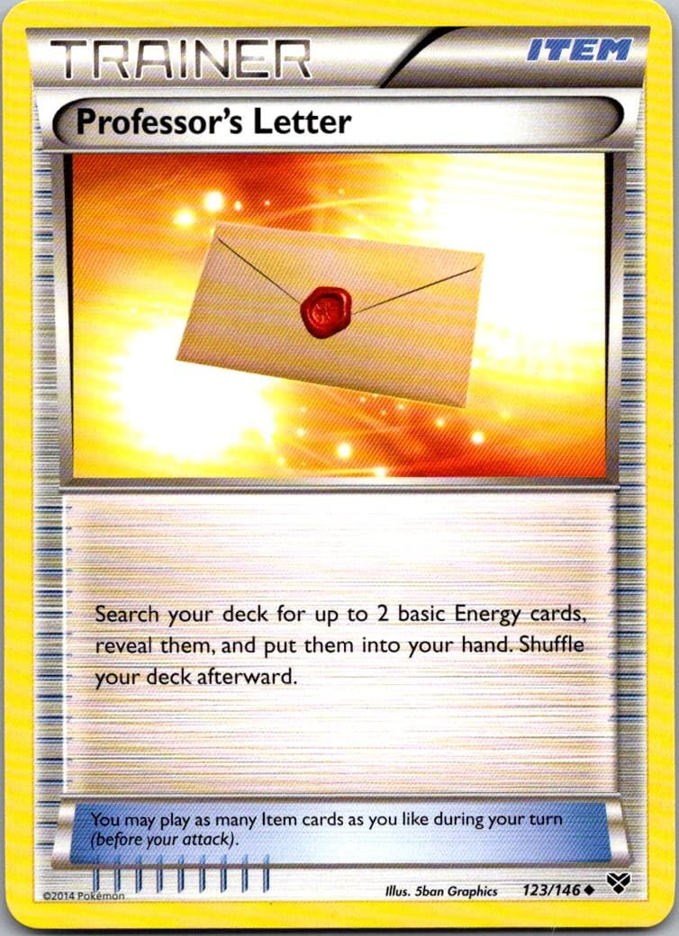 Professor's Letter 123/146 XY XY Base Set NM Pokemon