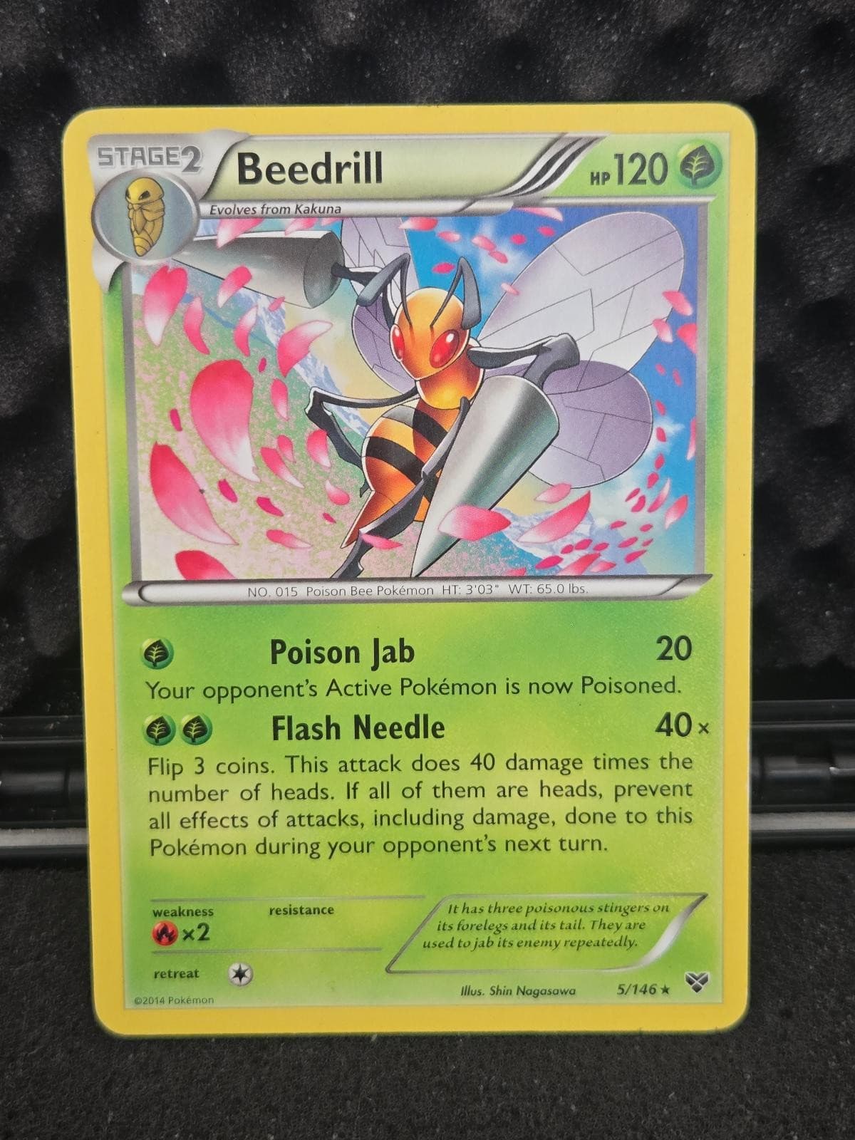 Beedrill 5/146 Rare XY Base Set Pokemon Lightly Played