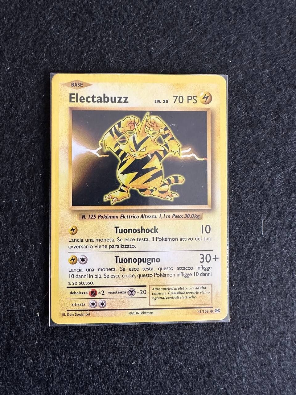 ELECTABUZZ 41/108 EVOLUZIONI CARTA POKEMON ITA
