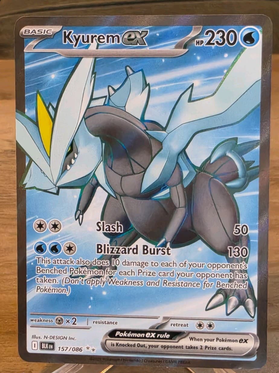 Kyurem ex 157/086 SV: Black Bolt Ultra Rare Pokemon Card