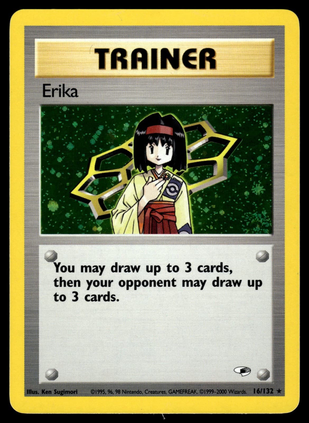 Erika (16) Unlimited Holofoil 016/132 Gym Heroes NM