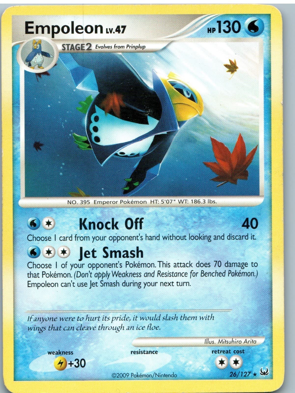 Empoleon 26/127 Rare Platinum Pokemon Moderately Played