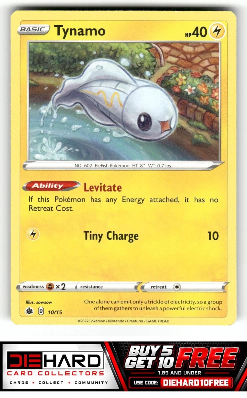 Tynamo #010/015 McDonald's Promos 2022 NM Pokémon TCG RD
