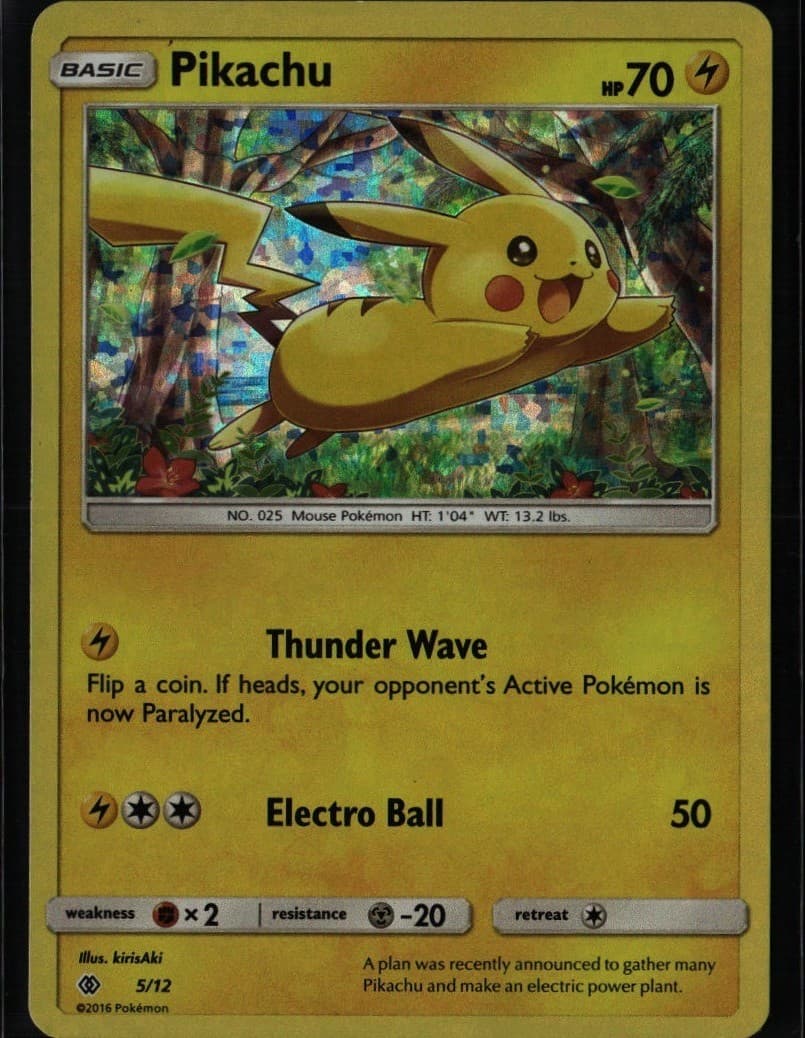 Pikachu Promo McDonald's Promos 2017 005/012 Lightning Holo Pokemon Card