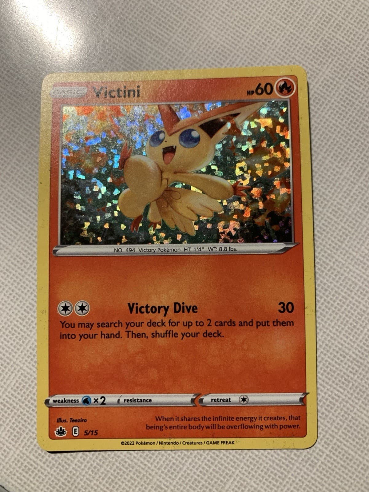 Victini 5/15 Holo Rare 2022 Mcdonald's Promo Pokemon Card