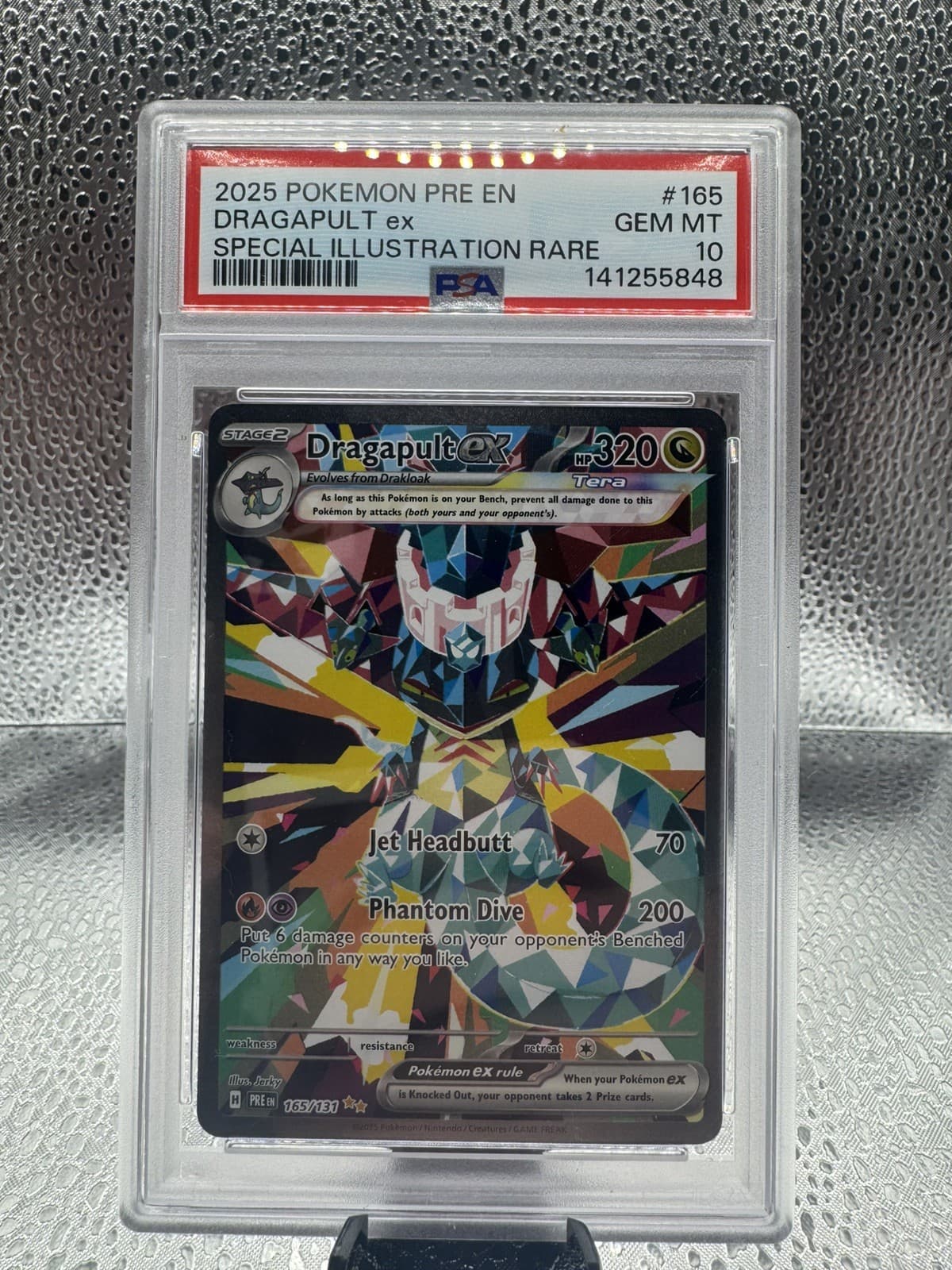 2025 POKEMON PRE EN-PRISMATIC EVOLUTIONS #165 DRAGAPULT EX PSA 10