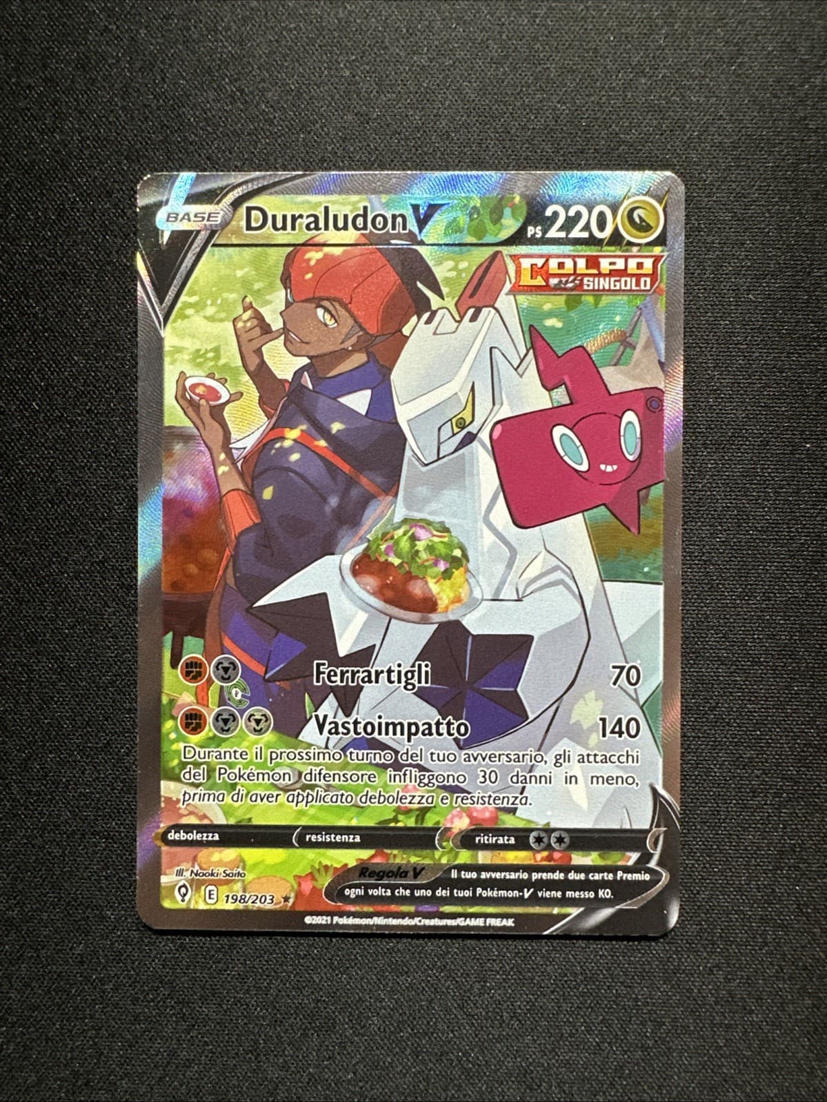 Duraludon V Evoluzioni Eteree 198/203 Alternative Art Ita Pokémon Card Exc
