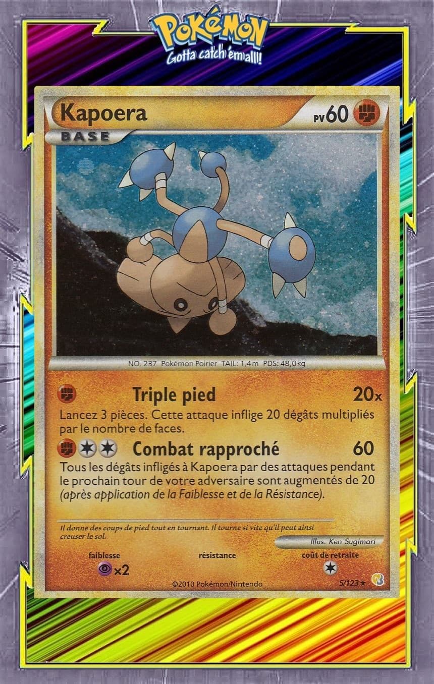Kapoera Holo - HS01:HeartGold SoulSilver - 5/123 - Carte Pokemon Française