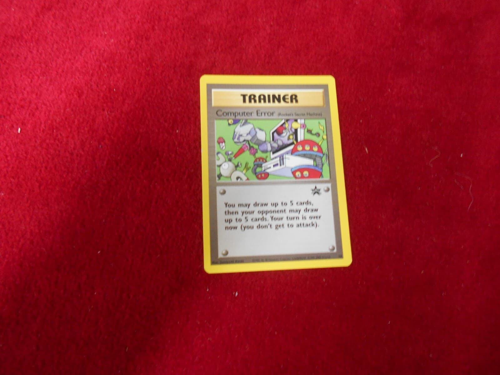 Computer Error Trainer 16 Black Star Promo 2000 Wizards Pokemon Card - NEW-MINT