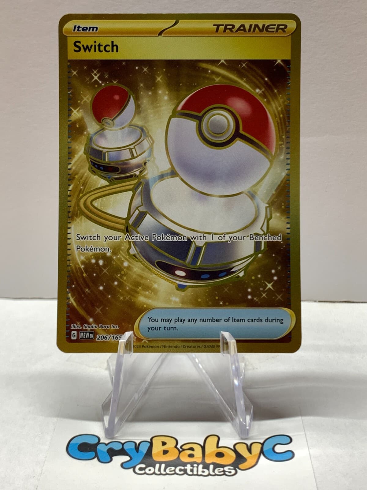 Pokemon Switch 206/165 151 Scarlet & Violet Hyper Rare