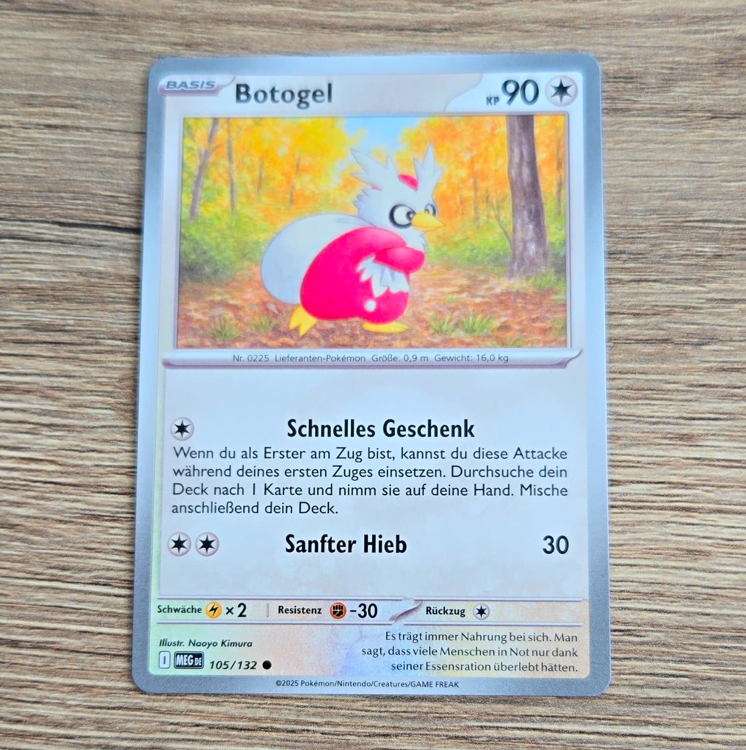 Nintendo Pokémon TCG Botogel 105/132 Mega-Entwicklung Common DE 2025 90 KP