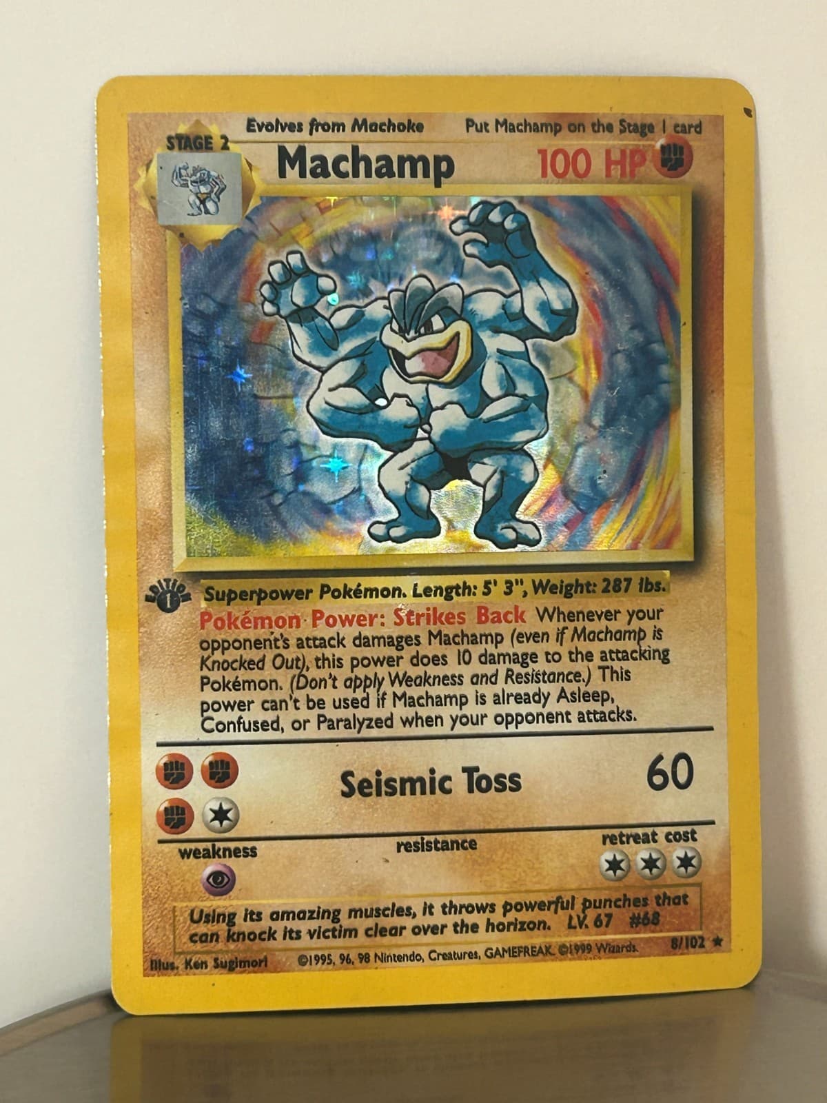 TCG Machamp Base Set 8/102 Holo