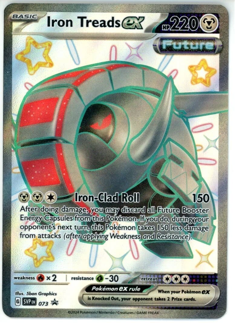 Pokemon TCG Iron Treads ex 073 Sv: Scarlet & Violet Black Star Promo