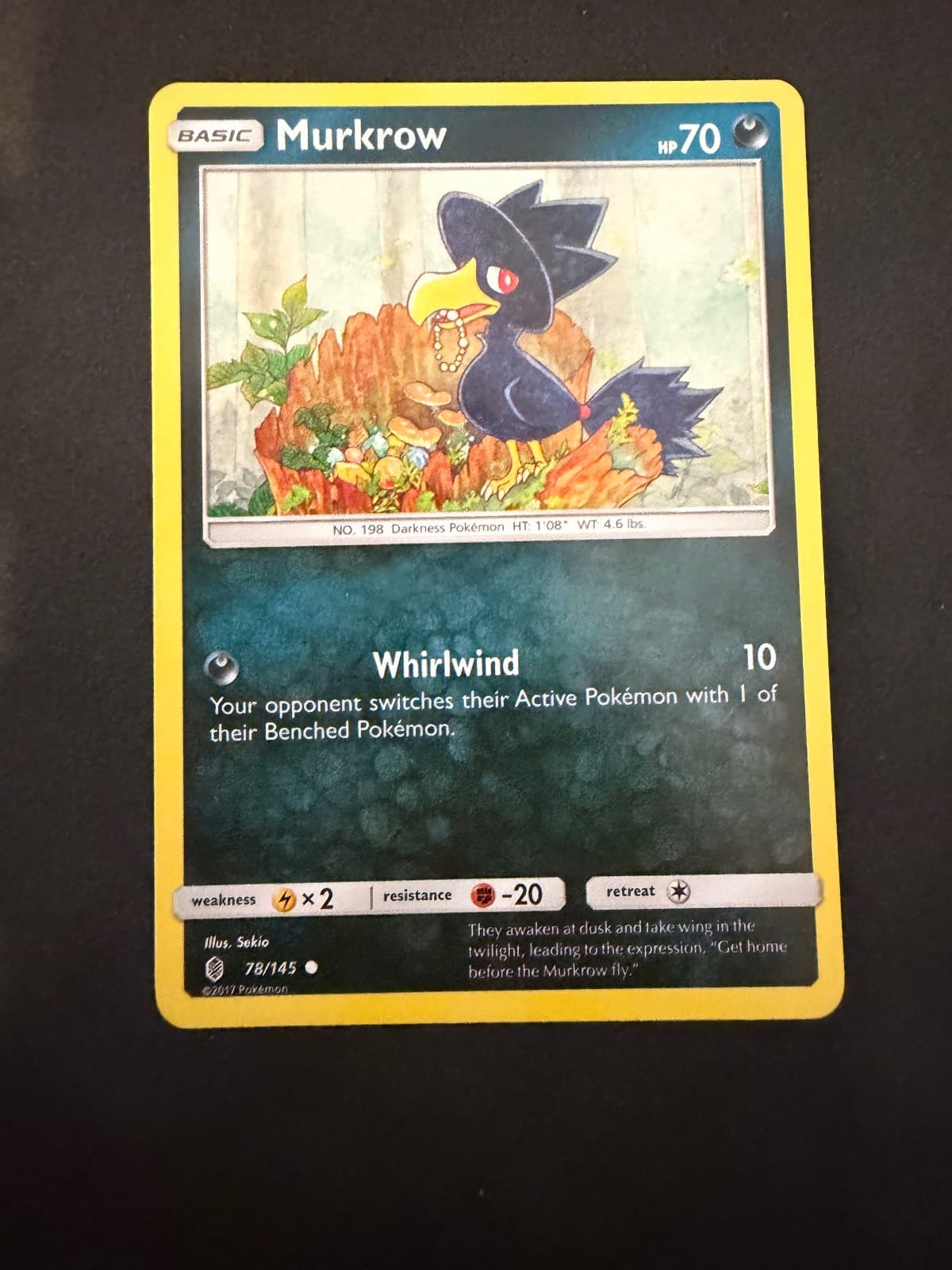 Murkrow 78/145 Common Guardians Rising Pokemon Near Mint
