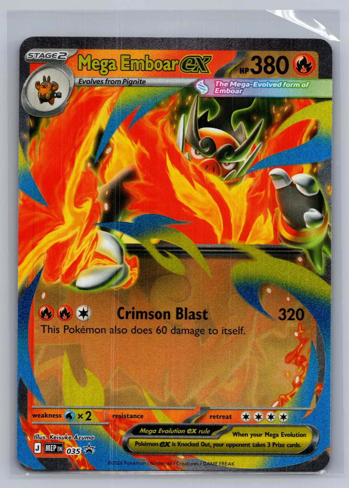 Mega Emboar EX #035 Mega Evolution Pokemon TCG