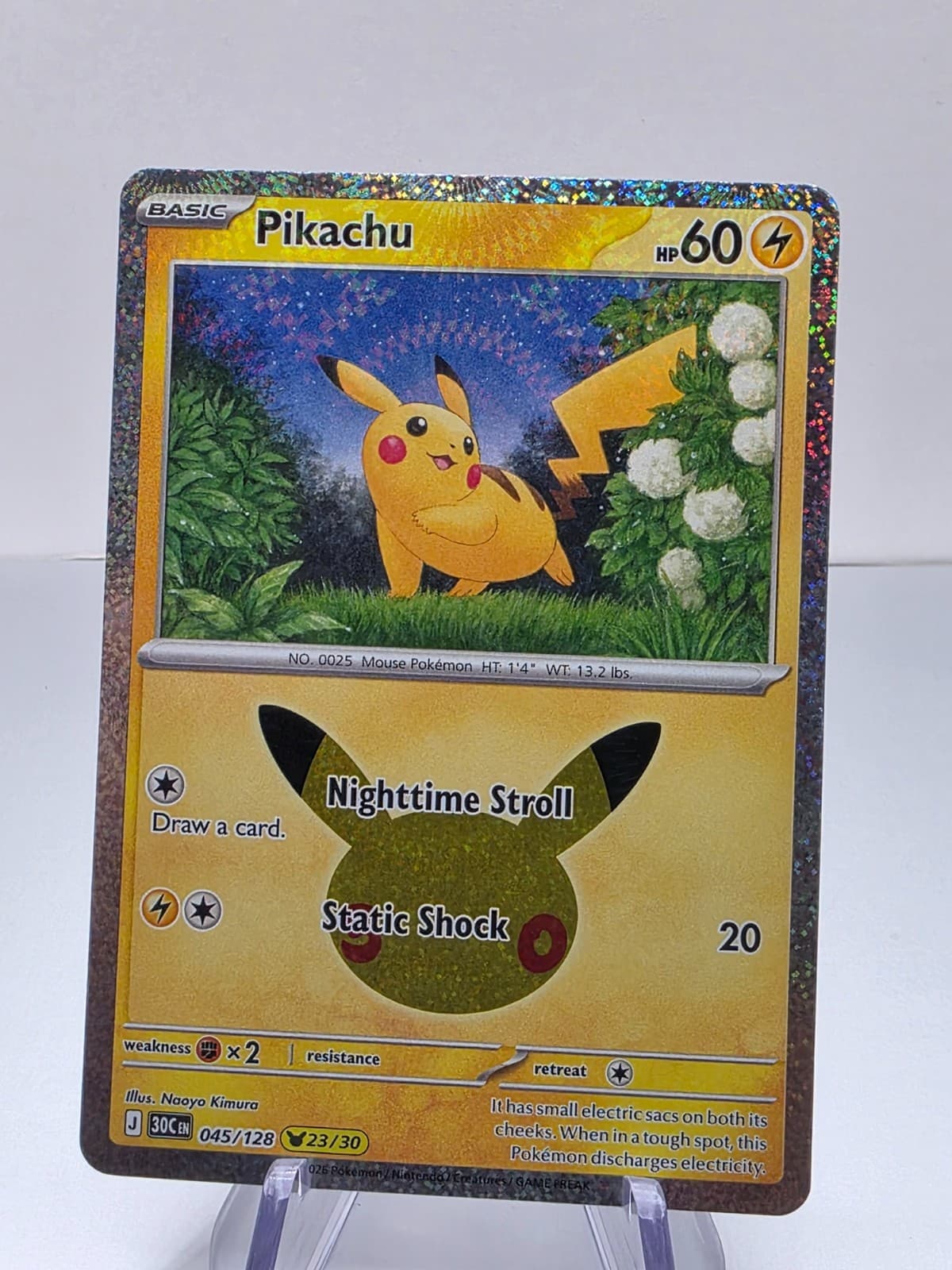 Pikachu 45/128 23/30 30th Anniversary Set