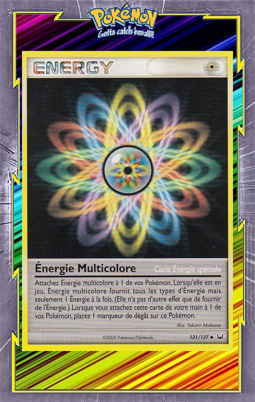Energie Multicolore - Platine - 121/127 - Carte Pokemon Française