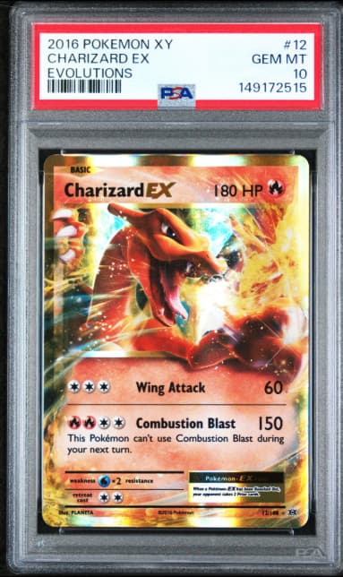2016 Pokemon Xy Evolutions Charizard Ex #12 PSA 10