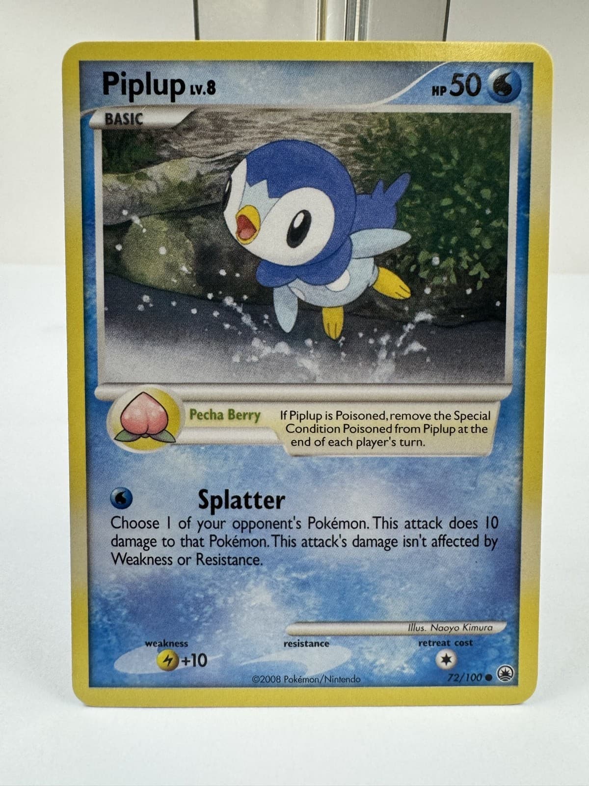 Pokemon Majestic Dawn Piplup 72/100 2008