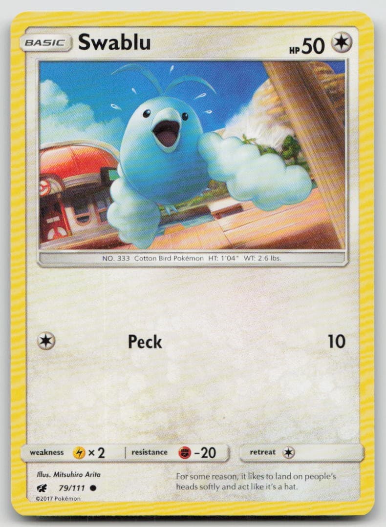 Swablu 79/111 Common Crimson Invasion Pokemon NM