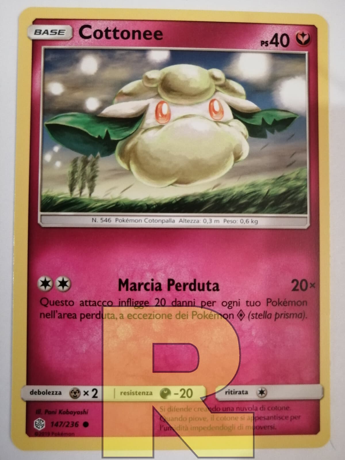 Cottonee ® Eclissi Cosmica ® 147/236 ® Comune ® Pokemon ® Italiano