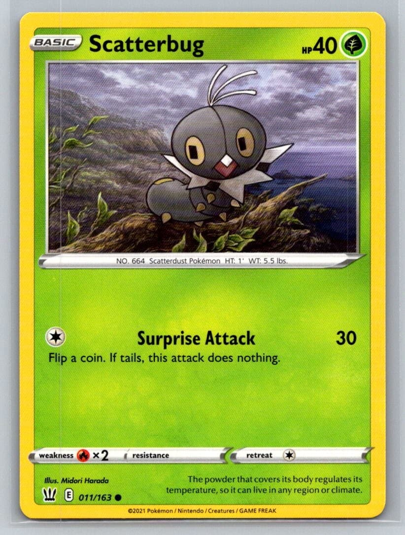Scatterbug #011/163 SWSH05: Battle Styles Common - Pokemon Cards G11